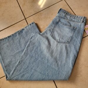 Wild Fable Jeans Mid Raise Ultra Wide Leg 16
